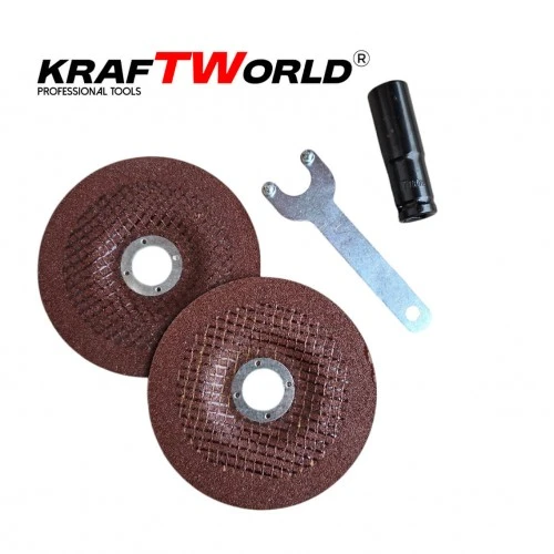 Trusa KraftWorld Masina cu Impact + Polizor Unghiular / Flex, cu 2 Acumulatori 36V 8AH [14]