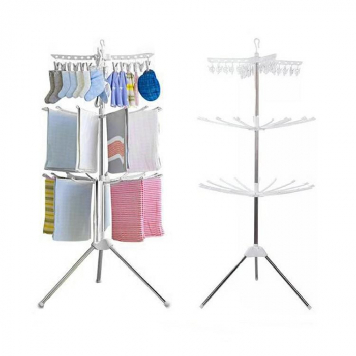 Uscator de Rufe Vertical pliabil cu 16 brate, 170cm pentru interior si exterior [1]