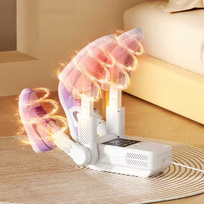 Uscator Electric pentru 2 perechi de Incaltaminte, functie dezinfectare UV, suport reglabil, temporizator, design pliabil [6]