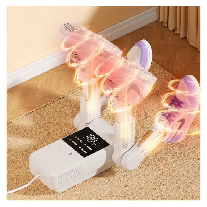Uscator Electric pentru 2 perechi de Incaltaminte, functie dezinfectare UV, suport reglabil, temporizator, design pliabil [1]