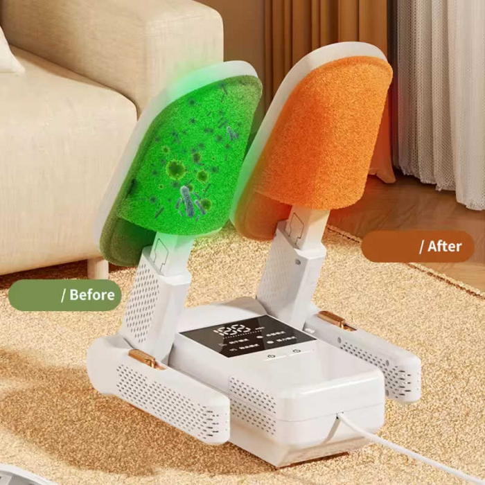 Uscator Electric pentru 2 perechi de Incaltaminte, functie dezinfectare UV, suport reglabil, temporizator, design pliabil [4]