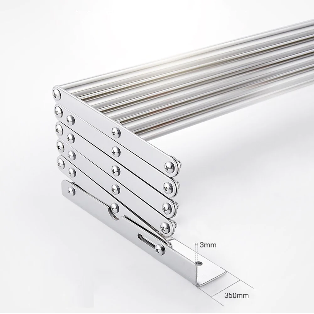 Uscator rufe din aluminiu, retractabil, cu prindere in perete 70cm [9]