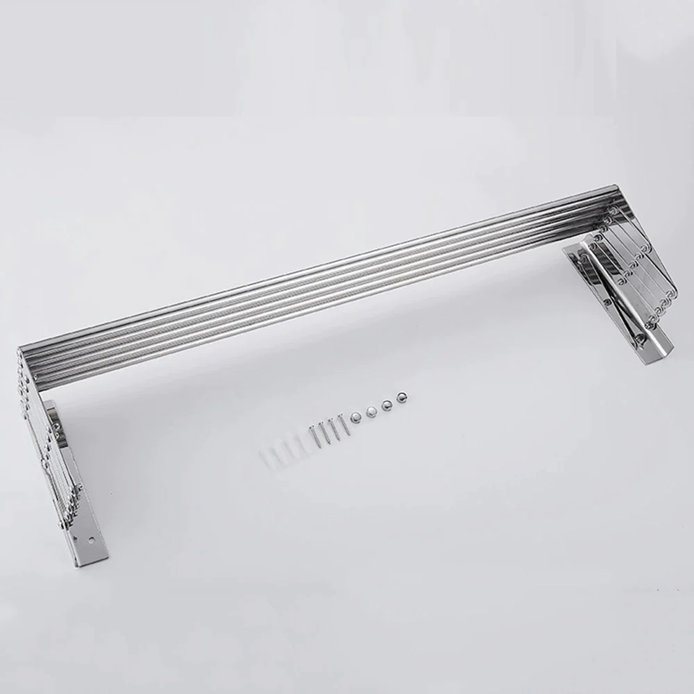 Uscator rufe din aluminiu, retractabil, cu prindere in perete 70cm [10]