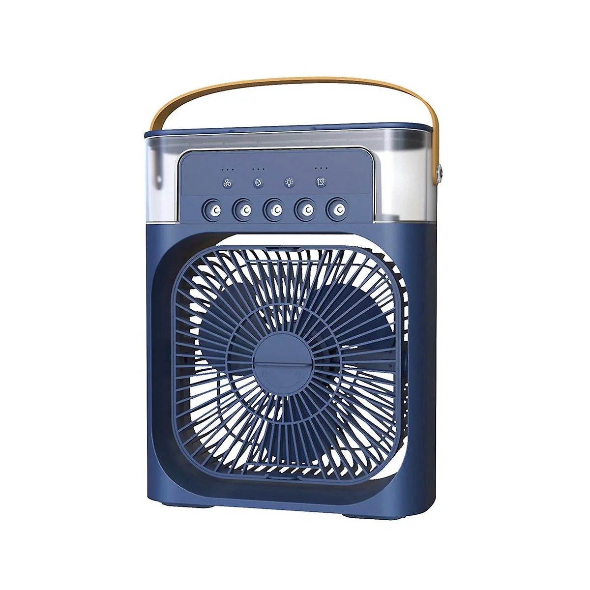 Ventilator portabil 3 în 1 cu pulverizare: racorire, umidificare și iluminare în 7 culori [16]