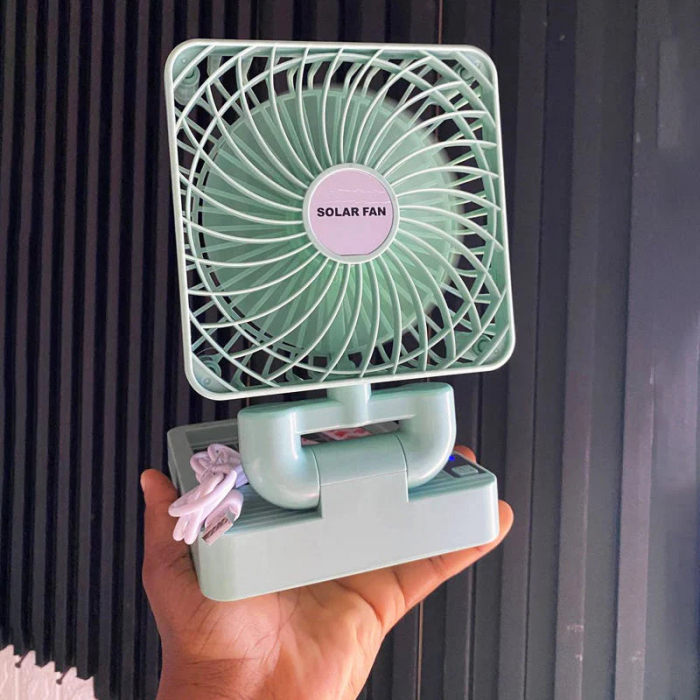 Ventilator Portabil cu Panou Solar, USB [3]