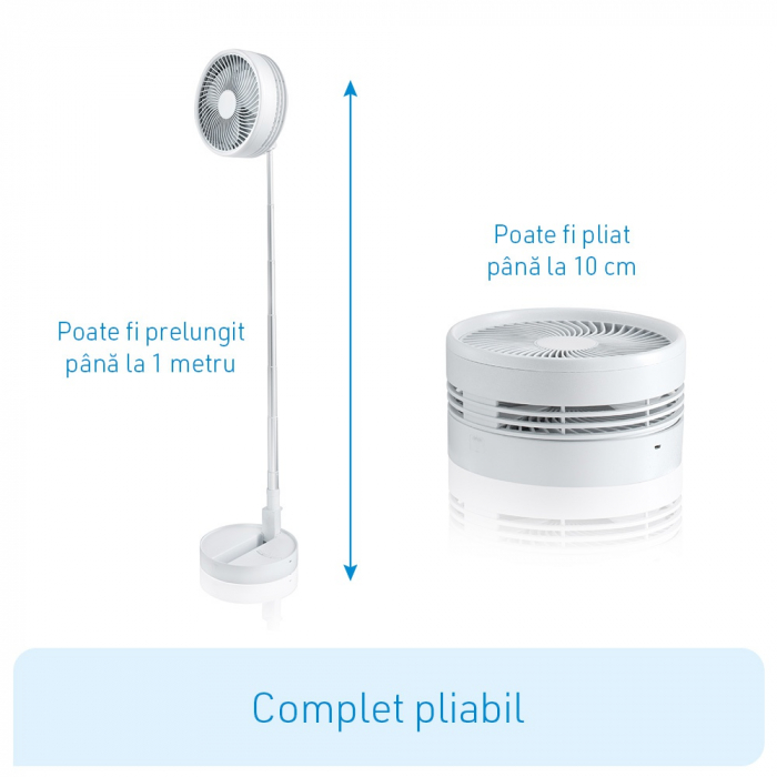 Ventilator portabil și telescopic cu acumulator si incarcare USB [3]