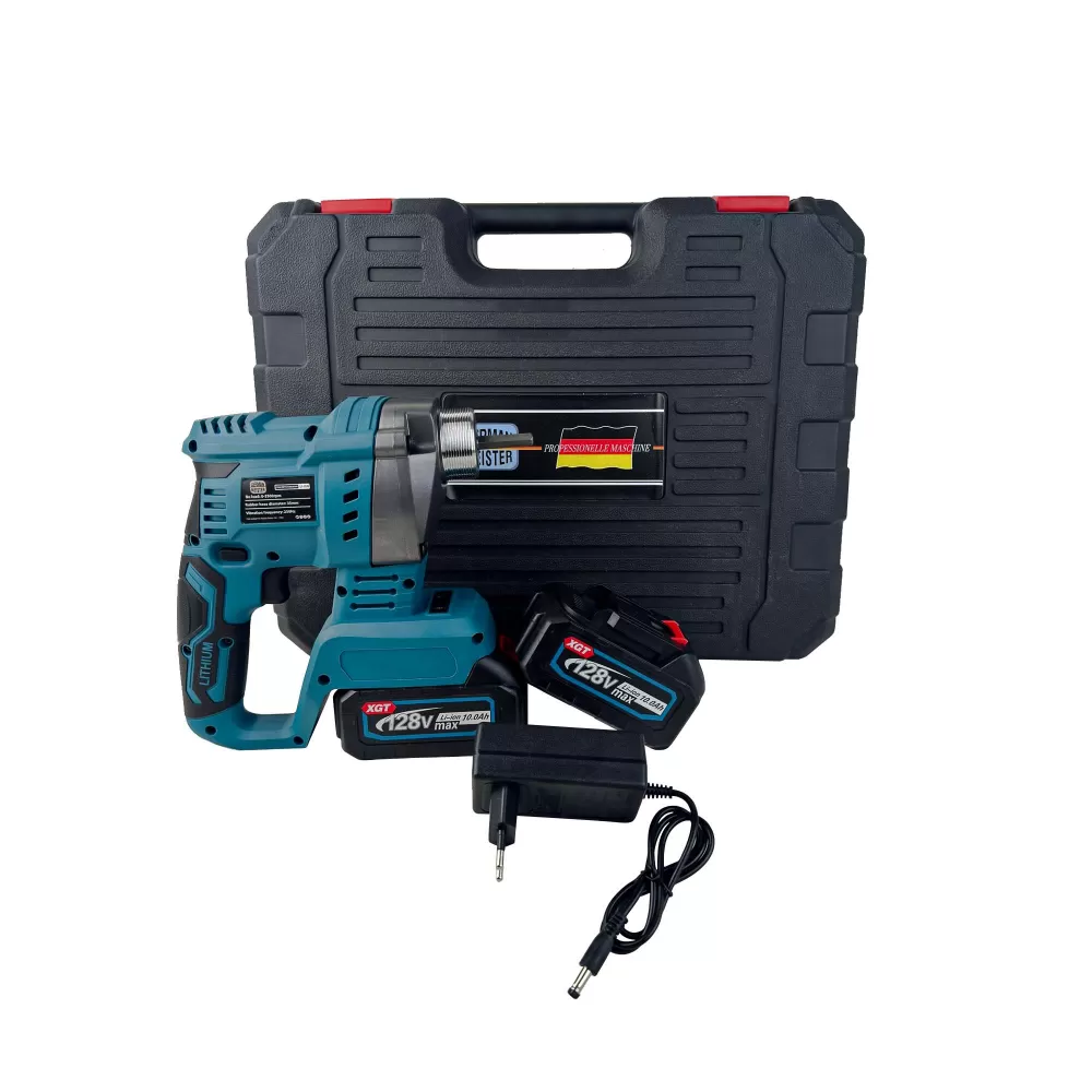 Vibrator pentru Beton cu 2 Acumulatori 128V 10Ah, German Meister, Cu/Fara Lance 35mm*1.5M [1]