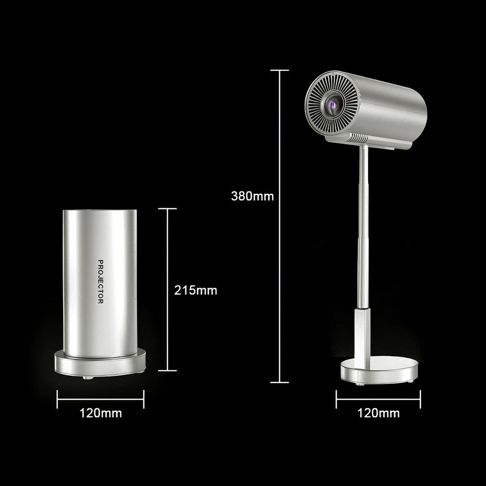 Videoproiector 4K inteligent, 12000 lumeni, suport extensibil, 240 ANSI, WiFi, Bluetooth, 4M proiectie [21]