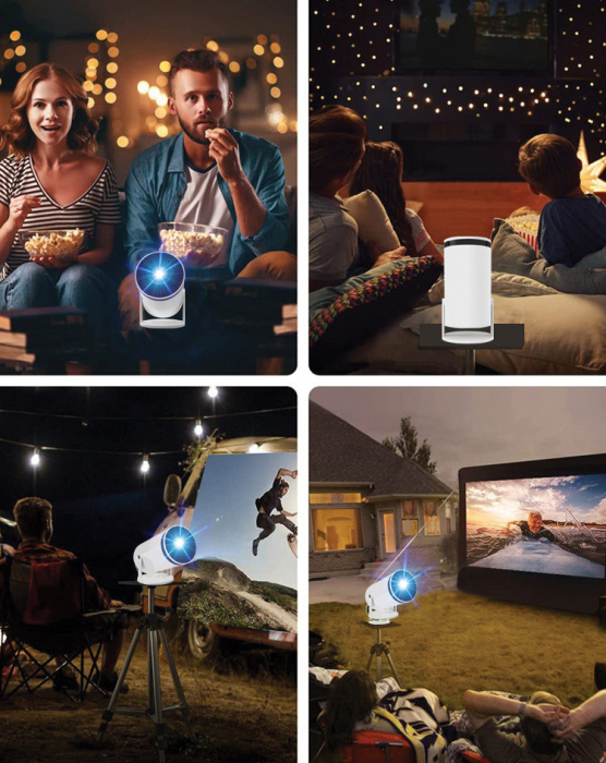 VideoProiector Portabil, proiectie din pc/telefon filme, muzica, evenimente sportive, HD [8]