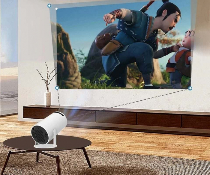 VideoProiector Portabil, proiectie din pc/telefon filme, muzica, evenimente sportive, HD [14]