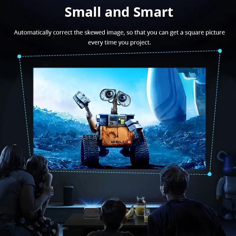 Videoproiector LED LCD Portabil 1280x720P, 150 ANSI lumeni, Contrast 2000:1, WiFi, Bluetooth, HDMI, AV, USB [7]