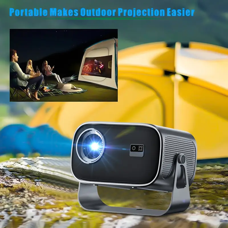 Videoproiector LED LCD Portabil 1280x720P, 150 ANSI lumeni, Contrast 2000:1, WiFi, Bluetooth, HDMI, AV, USB [4]