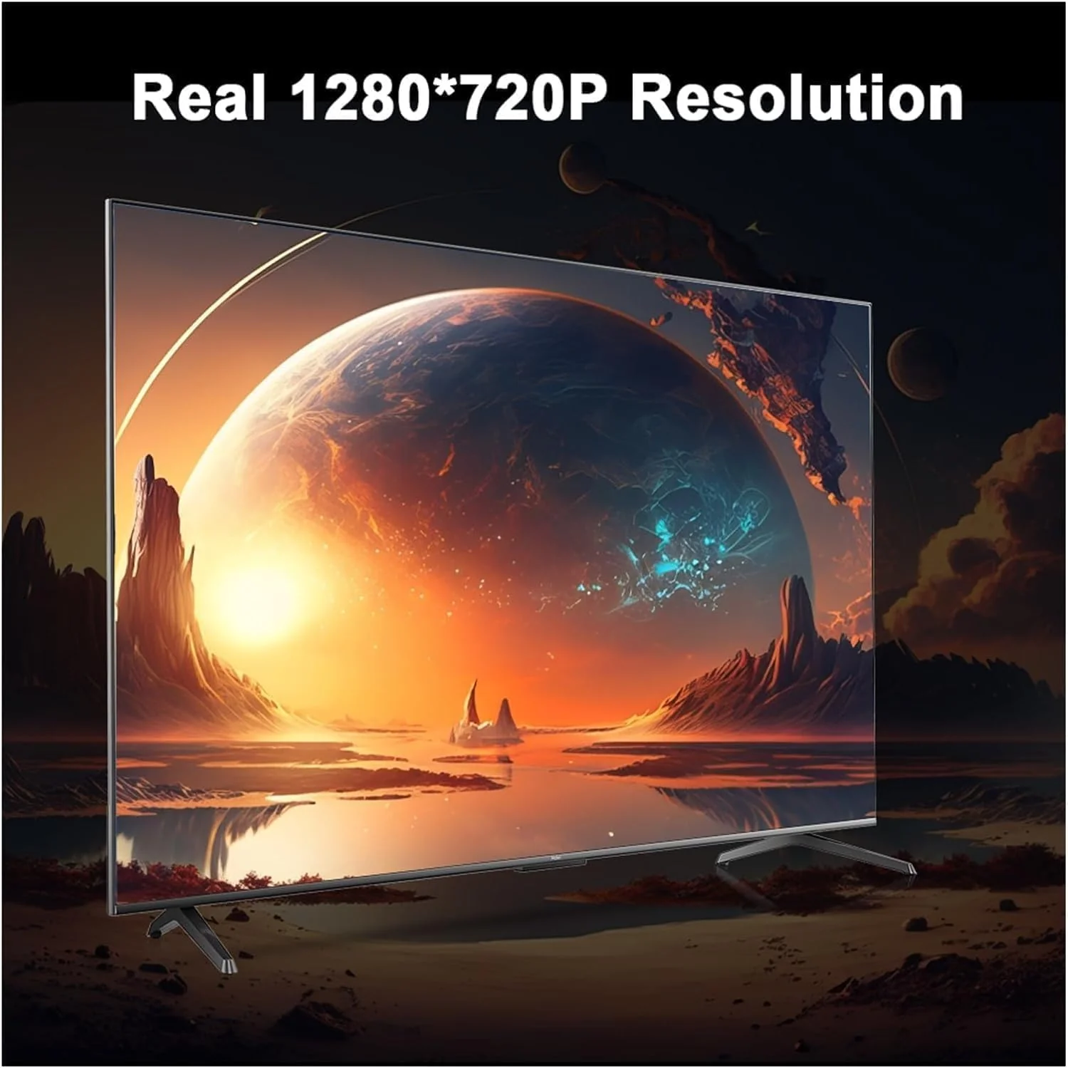 Videoproiector Portabil 4K Ultra HD cu 2 Controllere si 10.000 Jocuri incluse, WiFi, Bluetooth 5.0, 5000 lumeni, difuzor integrat, telecomanda, Rotatie 180 grade, Andowl [7]
