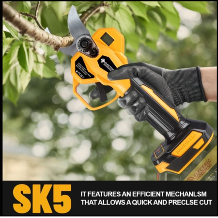 Foarfeca Electrica de Gradina 48V pentru Taiat Crengi, Vie, cu 1/2 Acumulatori, 2 Trepte de Taiere, Profesionala [3]