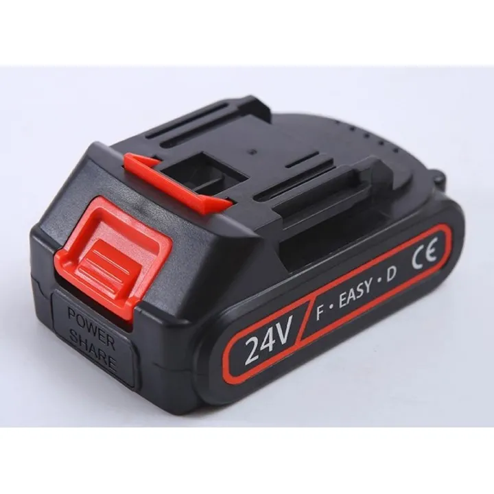 TOATE PRODUSELE - Acumulator 24V cu 2 PINI compatibil cu mini drujba, aparat de spalat cu presiune, foarfeca electrica