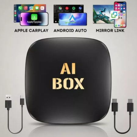 Adaptor Auto Wireless Carplay, Android Auto, Multiple Aplicatii, Mirror Link, Android 13, 63x63x16mm [5]