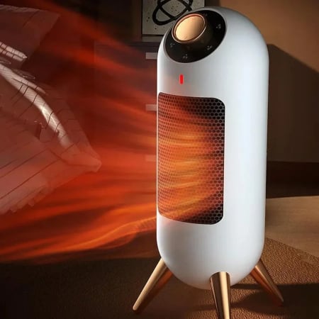 ARTICOLE DE IARNA - Aeroterma Electrica Portabila, 2 Trepte de Putere 800W/1200W, pentru Interior, 33 x 12.5 cm