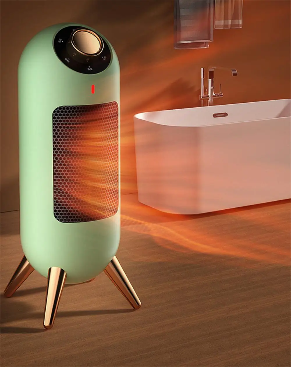 Aeroterma Electrica Portabila, 2 Trepte de Putere 800W/1200W, pentru Interior, 33 x 12.5 cm [11]