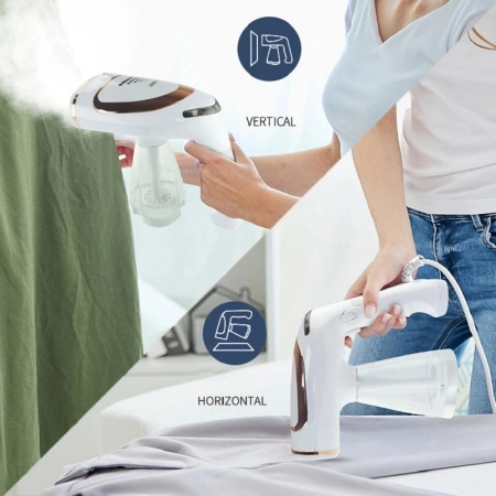 Aparat de calcat vertical cu abur portabil, Putere 1155W, rezervor 240 ml, accesorii incluse, pentru haine si textile [1]