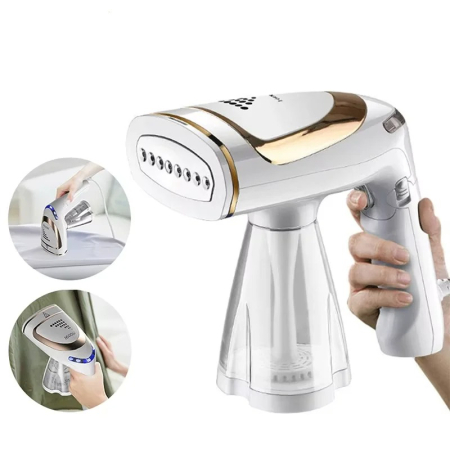 TOATE PRODUSELE - Aparat de calcat vertical cu abur portabil, Putere 1155W, rezervor 240 ml, accesorii incluse, pentru haine si textile
