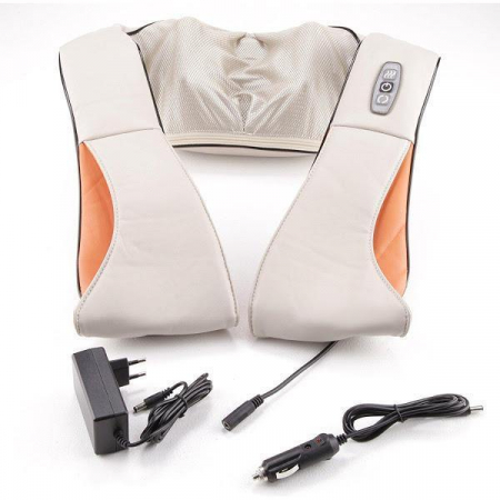 Aparat de masaj cervical, cu infrarosu si bile, 24W, piele [6]