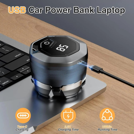 Aparat de Ras Electric pentru Barbati, 6 lame, LED Digital, 2 Viteze, Impermeabil, Incarcare USB, 1400mAh [7]