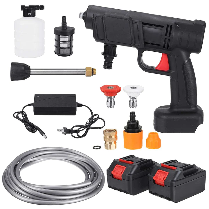 Aparat de Spalat cu Presiune cu 2 Acumulatori 48V, 8L/min, 30 bari, Trusa depozitare CADOU [5]