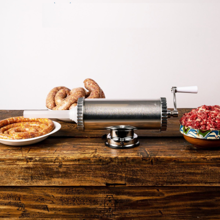 Aparat de umplut carnati 3 kg Capacitate, Orizontal, Inox, 3 Palnii Incluse [1]