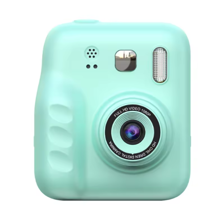 Aparat Foto Digital cu Imprimare Termica pentru copii, display color, 2 Camere, Full HD 1080p, Model Nou [16]