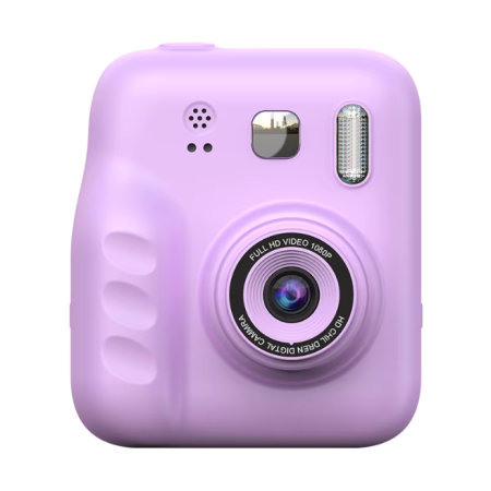 Aparat Foto Digital cu Imprimare Termica pentru copii, display color, 2 Camere, Full HD 1080p, Model Nou [15]