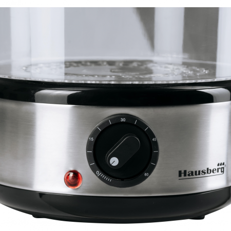Aparat Gatit cu Aburi, 2 Recipiente de gatit concomitent, putere 400W, capacitate 2.4L, Hausberg HB-1350 [2]