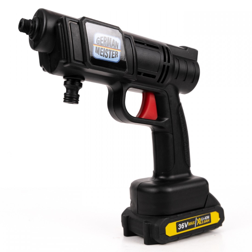 Aparat Pistol de Spalat cu Presiune German Meister, cu 1 Acumulator 128V, 8Ah [2]