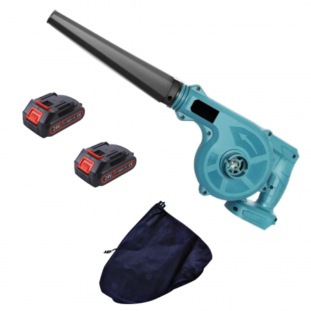 CASA SI GRADINA - Suflanta Frunze cu 2 Acumulatori 24V, 2 in 1 cu Functie de Aspirator, Sac colectare inclus