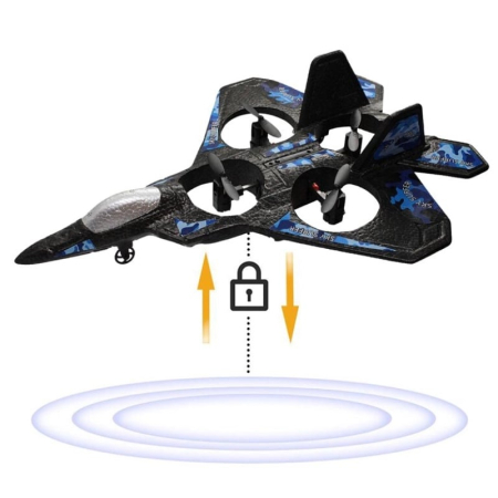 Avion cu telecomanda, Acrobatii 360°, Giroscop, Rezistent la impact, Lumini LED, Thunder Jet X [12]
