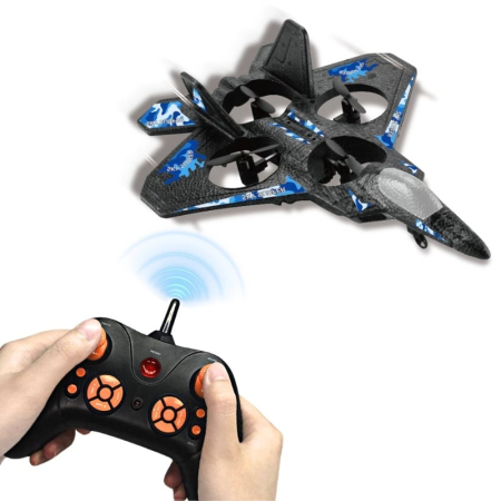 Avion cu telecomanda, Acrobatii 360°, Giroscop, Rezistent la impact, Lumini LED, Thunder Jet X [10]