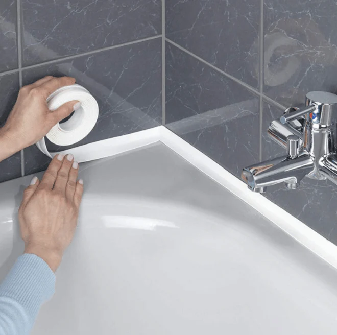 Banda adeziva pentru etansare Plita, WC, Cada, Chiuveta, multifunctionala si impermeabila 3,2 m x 3.5 cm
