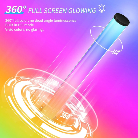 Bare Luminoase Smart cu Leduri RGB 360°, lumina ambientala, Telecomanda, Bluetooth, jocuri de lumini, sincronizare sunete, Multicolor [7]