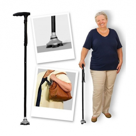 Baston Telescopic de Sprijin, Inaltime reglabila, cu Lanterna Trusty Cane [2]