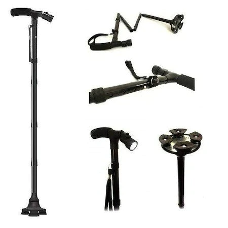 Baston Telescopic de Sprijin, Inaltime reglabila, cu Lanterna Trusty Cane [7]