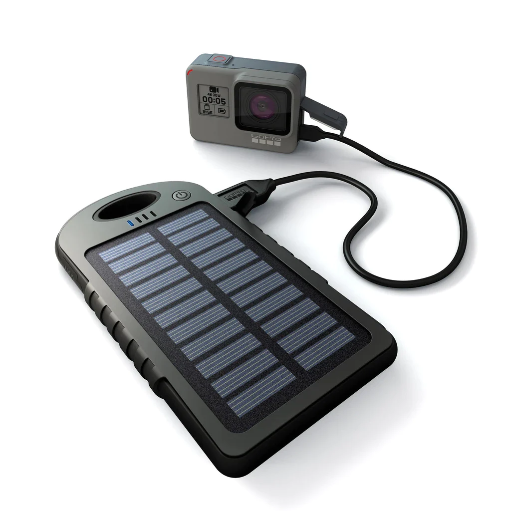 Baterie Externa cu Incarcare Solara 5000 mAh, 2 x USB [2]