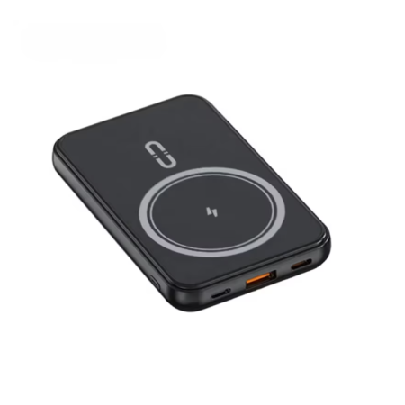 Baterie Externa MagSafe 20000mAh, Incarcare Wireless 15W, 2 in 1 cu Cabluri Lightning, Type-C, Micro Usb, Incarcare Rapida [5]