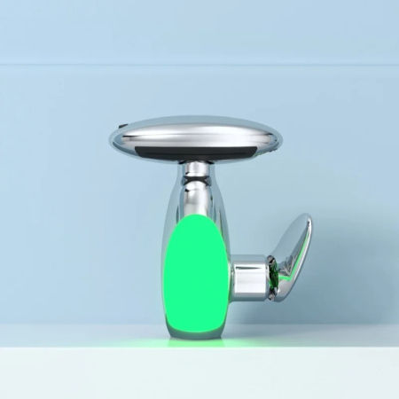 Baterie Lavoar Cu Lumini LED, Cap Extensibil 60 Cm, 4 Moduri De Jet Apa, Alb/Crom [12]