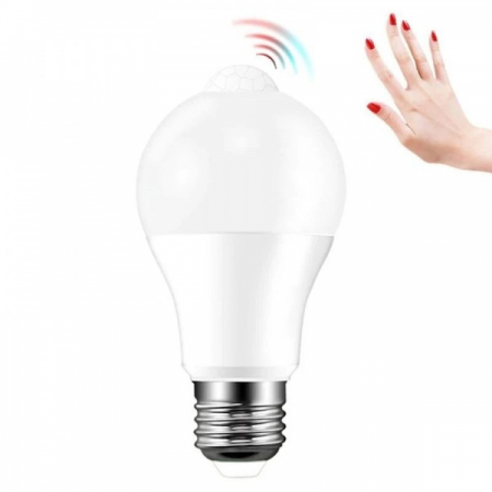 Bec LED 12W, senzor miscare, lumina naturala, soclu E27, forma A60 [3]