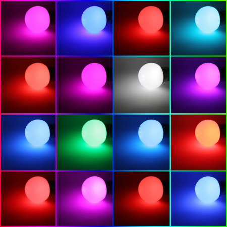 Bec Led RGB E27, Putere 9W, 800 LM, Control telefon [2]