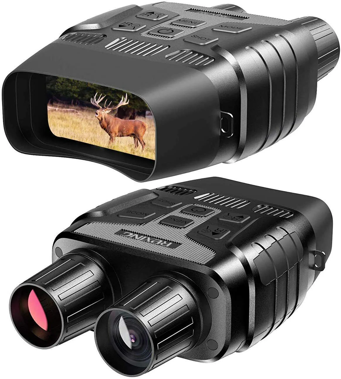 TOATE PRODUSELE - Binoclu profesional cu vedere nocturna in infrarosu, Q NV01, camera video incorporata, 1080p, negru