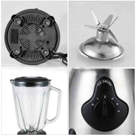 Blender Sticla 2 in 1 cu Rasnita, Putere 2200W, 1.5L Capacitate, 5 Trepte viteza, SonyMax [2]