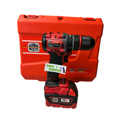 Bormasina Autofiletanta German Meister, cu 2 Acumulatori 36V 8Ah, Motor Brushless [3]