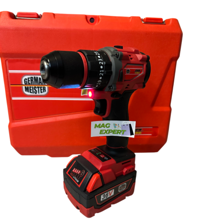 Bormasina Autofiletanta German Meister, cu 2 Acumulatori 36V 8Ah, Motor Brushless [1]