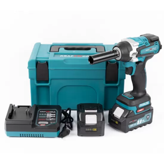 TOATE PRODUSELE - Bormasina de impact si insurubat KraftRoyal XGT Brushless, 2 Acumulatori 36V 10 AH, Trusa transport