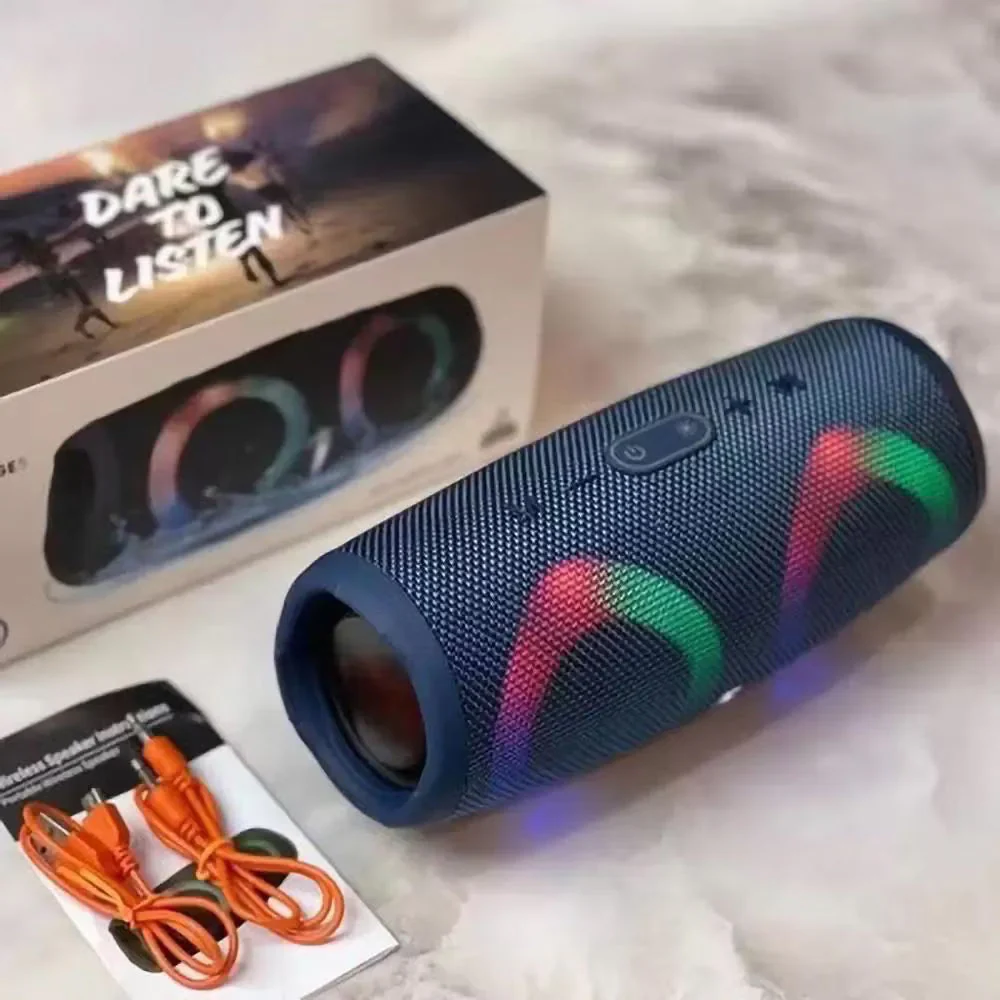 TOATE PRODUSELE - Boxa Bluetooth Charge 5 cu Leduri RGB, Usb, Slot Card, Radio FM, Waterproof IPX6